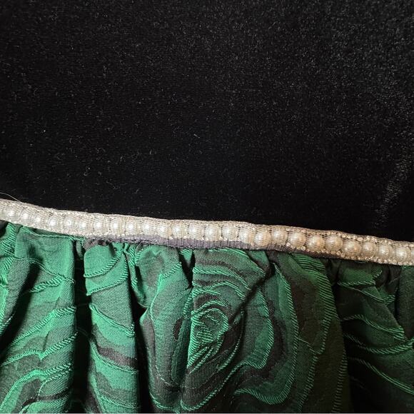 Blueberi Boulevard Girl’s  Black and Green Holiday Festive Dress Sz 6X NWT - Picture 6 of 11